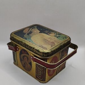 Vintage Metal Lunchbox-style Coca-Cola Tin Collectible by Bristol Ware